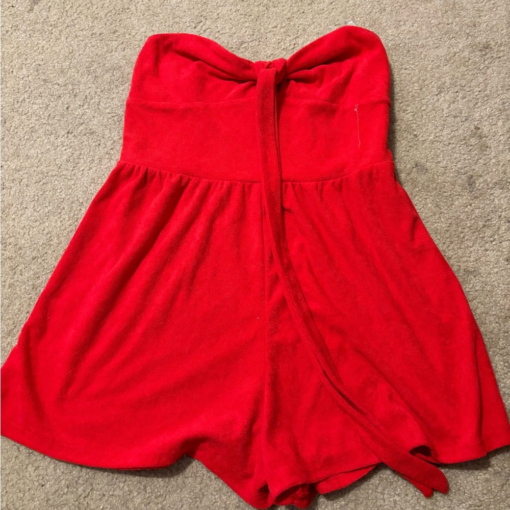 Red target romper